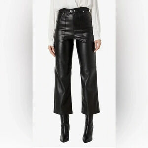 NWT Blank NYC The Baxter Faux Leather Pants Black Size 26
